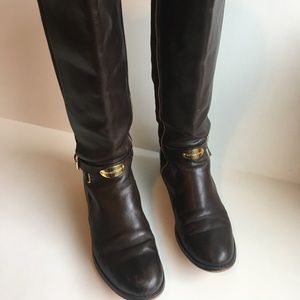 Michael Kors - Brown leather knee boot - 9M